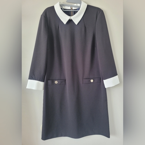 Tommy Hilfiger Women's Business Casual Dress Black&White 10 Medium - Picture 3 of 14